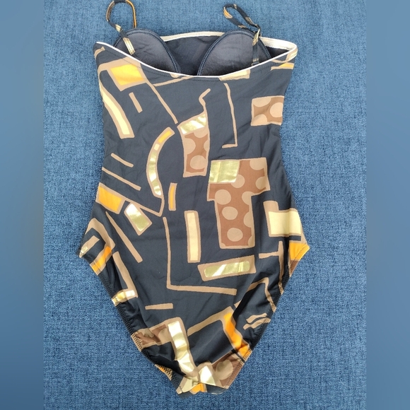 Gottex Women Printed Swimsuit Multicolor Size 12 - Picture 3 of 7